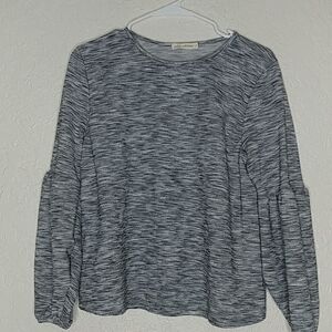 Pebble And Stone Top With Puffed Sleeves Size S